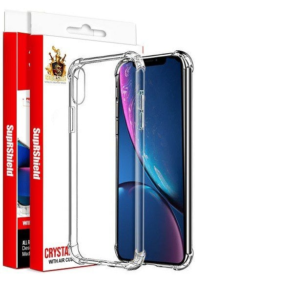 For Apple iPhone X / XS / XS Max / XR SupRShield Crystal Clear Transparent Heavy Duty Transparent TPU Bumper Shockproof Case Cover For Apple iPhone X / XS / XS Max / XR SupRShield Crystal Clear Transparent Heavy Duty Transparent TPU Bumper Shockproof Case Cover